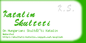 katalin skulteti business card